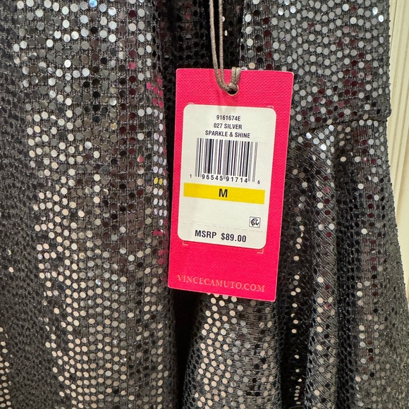 Silver Sequin Bell Sleeve Top - Picture 12 of 16